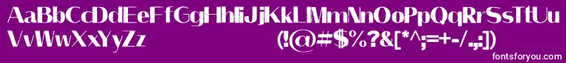 Police LeilaniPersonalUseOnly – polices blanches sur fond violet