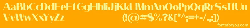 LeilaniPersonalUseOnly Font – Yellow Fonts on Orange Background