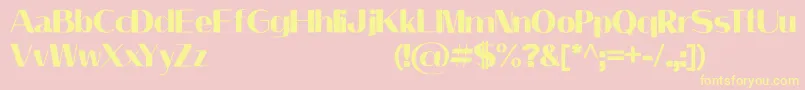 LeilaniPersonalUseOnly Font – Yellow Fonts on Pink Background