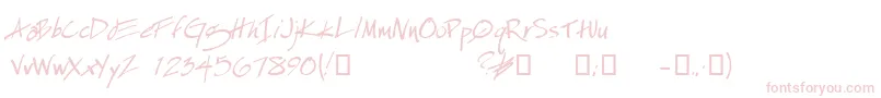 EspecialKayDemo Font – Pink Fonts on White Background
