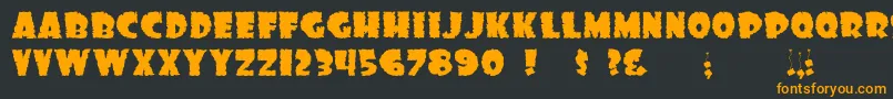 Dssonofblack Font – Orange Fonts on Black Background