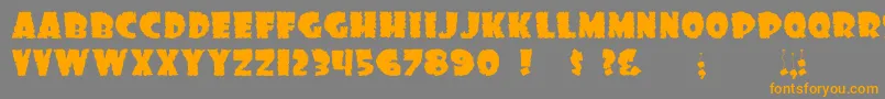 Dssonofblack Font – Orange Fonts on Gray Background