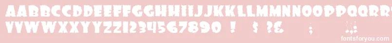 Dssonofblack Font – White Fonts on Pink Background