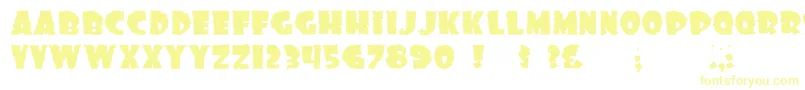 Dssonofblack Font – Yellow Fonts on White Background