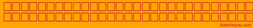 McsHor1SUSnail2000 Font – Red Fonts on Orange Background