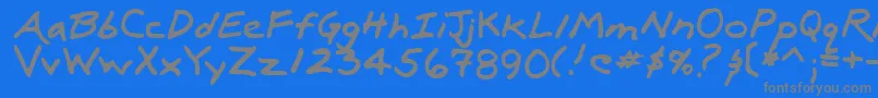 Шрифт LuxRegular – серые шрифты на синем фоне