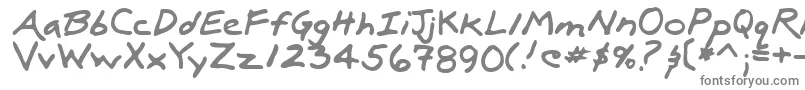 Шрифт LuxRegular – серые шрифты на белом фоне