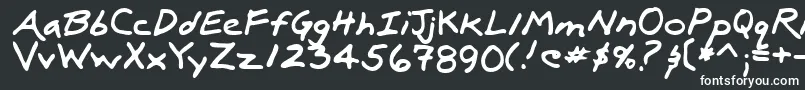 Шрифт LuxRegular – белые шрифты