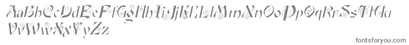 Czcionka FairyscrolldisplayItalic – szare czcionki