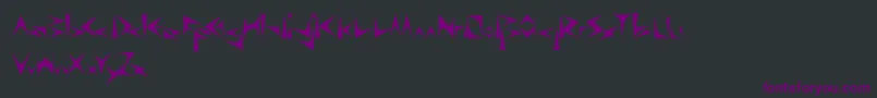 Шрифт DigitalNinja – фиолетовые шрифты на чёрном фоне