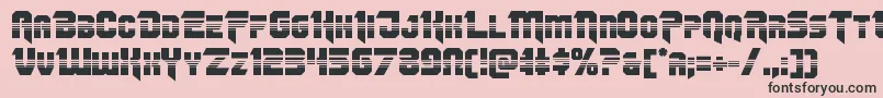 Omegaforcehalf11 Font – Black Fonts on Pink Background