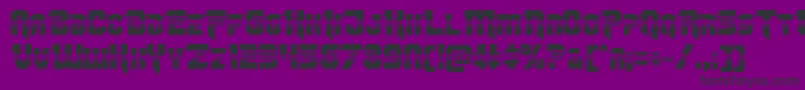 Omegaforcehalf11 Font – Black Fonts on Purple Background