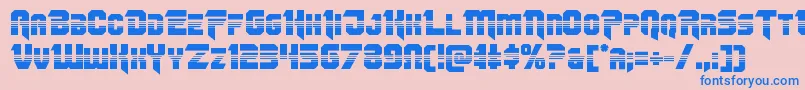 Omegaforcehalf11 Font – Blue Fonts on Pink Background