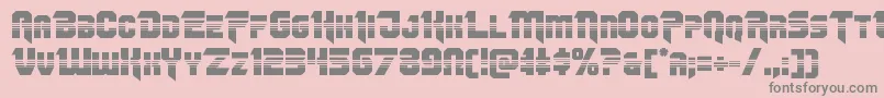 Omegaforcehalf11 Font – Gray Fonts on Pink Background