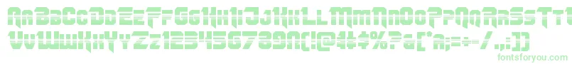 Omegaforcehalf11 Font – Green Fonts on White Background