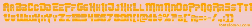 Omegaforcehalf11 Font – Orange Fonts on Pink Background