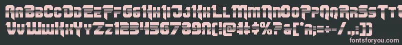 Omegaforcehalf11 Font – Pink Fonts on Black Background