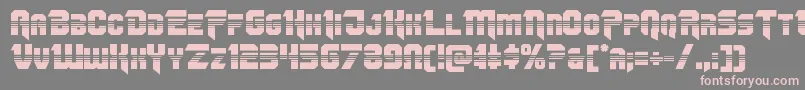 Omegaforcehalf11 Font – Pink Fonts on Gray Background