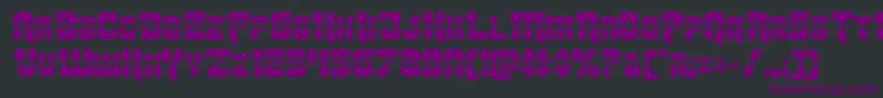 Omegaforcehalf11 Font – Purple Fonts on Black Background