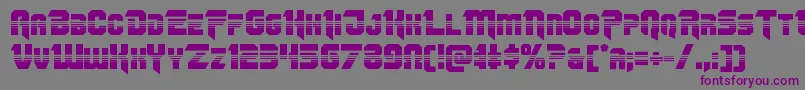 Omegaforcehalf11 Font – Purple Fonts on Gray Background
