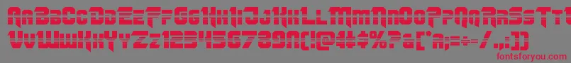 Police Omegaforcehalf11 – polices rouges sur fond gris
