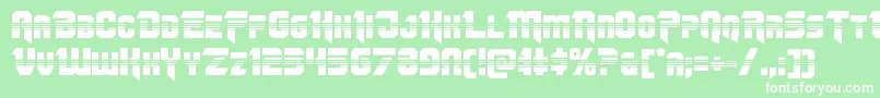 Omegaforcehalf11 Font – White Fonts on Green Background