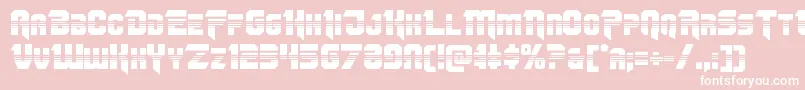 Omegaforcehalf11 Font – White Fonts on Pink Background