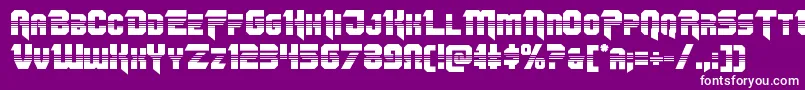 Omegaforcehalf11 Font – White Fonts on Purple Background