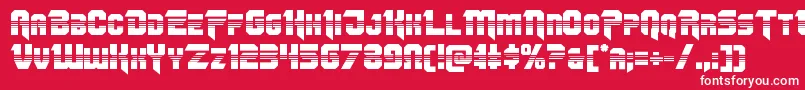 Omegaforcehalf11 Font – White Fonts on Red Background