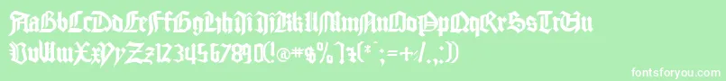 GlasholmRegular Font – White Fonts on Green Background