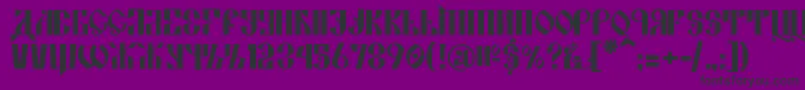 KremlinAlexander-Schriftart – Schwarze Schriften auf violettem Hintergrund