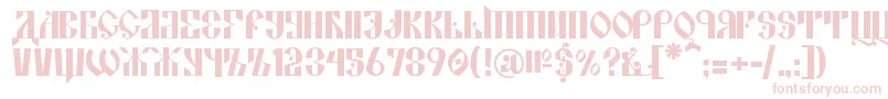 KremlinAlexander Font – Pink Fonts on White Background