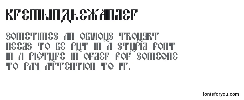 KremlinAlexander Font