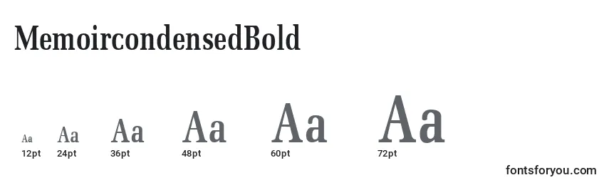 MemoircondensedBold Font Sizes