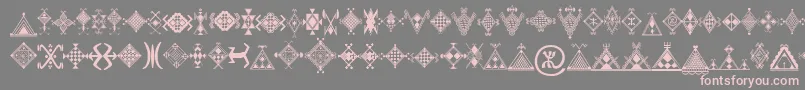Mzmotifs Font – Pink Fonts on Gray Background