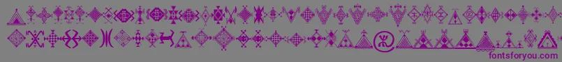Mzmotifs Font – Purple Fonts on Gray Background