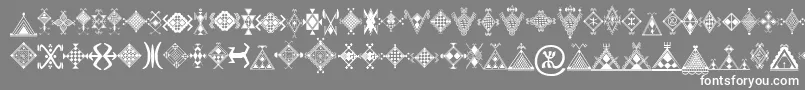 Mzmotifs Font – White Fonts on Gray Background