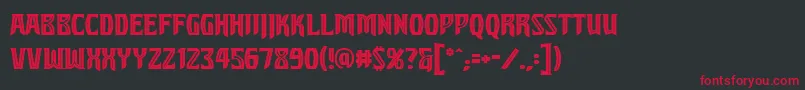 Sleuthserifbb Font – Red Fonts on Black Background