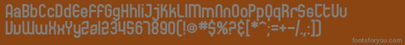 SfEccentricOpusBold Font – Gray Fonts on Brown Background