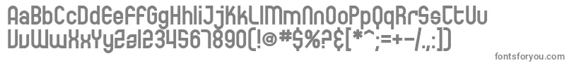 フォントSfEccentricOpusBold – 白い背景に灰色の文字