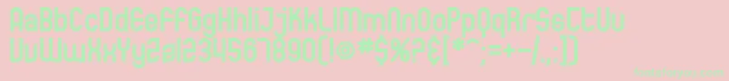 fuente SfEccentricOpusBold – Fuentes Verdes Sobre Fondo Rosa