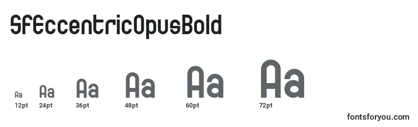 SfEccentricOpusBold Font Sizes