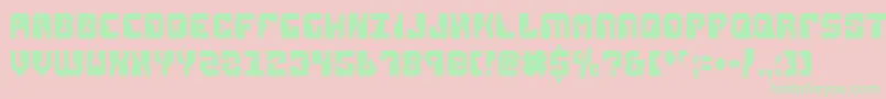 ReplicantCondensed Font – Green Fonts on Pink Background