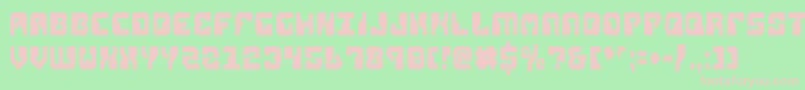 ReplicantCondensed Font – Pink Fonts on Green Background