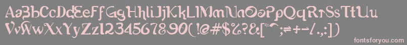 Romerati Font – Pink Fonts on Gray Background