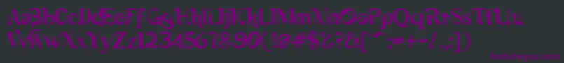 Romerati Font – Purple Fonts on Black Background
