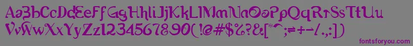 Romerati Font – Purple Fonts on Gray Background