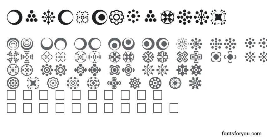 Schriftart Circlethings2 – Alphabet, Zahlen, spezielle Symbole