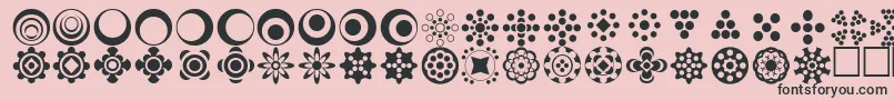 Circlethings2 Font – Black Fonts on Pink Background