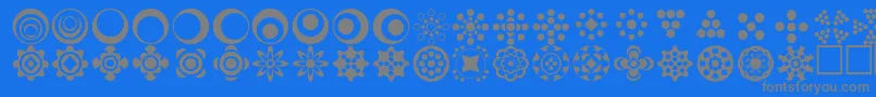 Circlethings2 Font – Gray Fonts on Blue Background